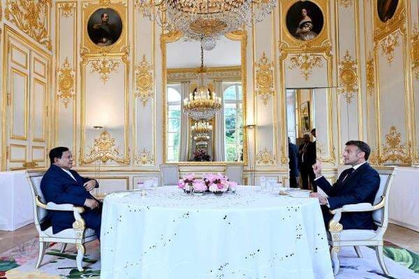 Momen Prabowo Santap Malam Privat Bersama Macron di Istana lyse Momen Prabowo Santap Malam Privat Bersama Macron di Istana lyse