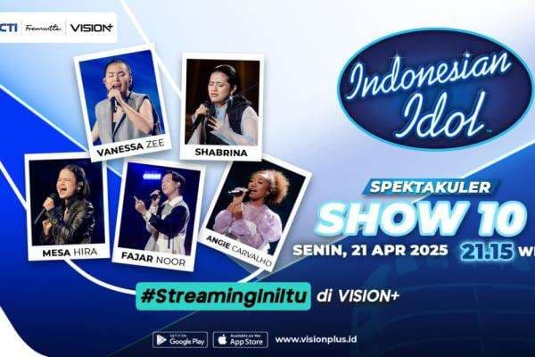 Mulai Lagi setelah Break, Ini Top 5 Finalis Indonesian Idol XIII! Streaming di VISION+ Mulai Lagi setelah Break, Ini Top 5 Finalis Indonesian Idol XIII! Streaming di VISION+