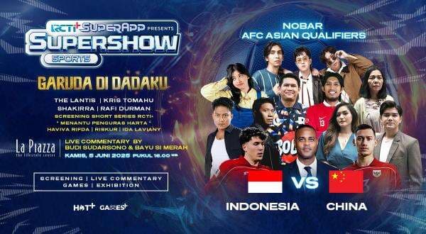 Nobar Timnas Indonesia vs China di La Piazza Summarecon Mall Kelapa Gading Nobar Timnas Indonesia vs China di La Piazza Summarecon Mall Kelapa Gading