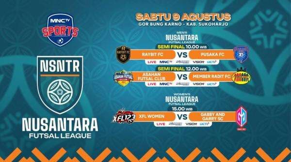 Jadwal Siaran Langsung Semifinal dan Final Nusantara Futsal League, Live MNCTV! Jadwal Siaran Langsung Semifinal dan Final Nusantara Futsal League, Live MNCTV!