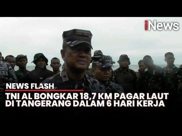 Pembongkaran Pagar Laut di Tangerang Sudah Capai 18,7 Km Pembongkaran Pagar Laut di Tangerang Sudah Capai 18,7 Km