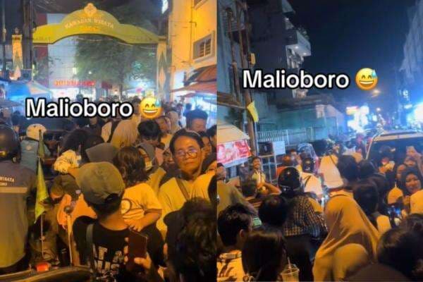 Penampakan Malioboro Diserbu Wisatawan saat Libur Lebaran, Pejalan Kaki Sulit Melangkah Penampakan Malioboro Diserbu Wisatawan saat Libur Lebaran, Pejalan Kaki Sulit Melangkah