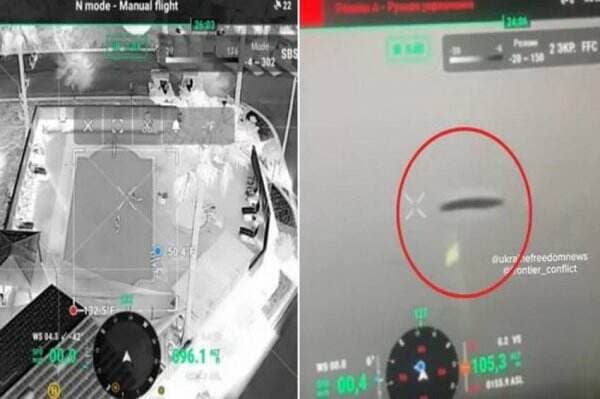Penampakan UFO Terekam Kamera di Medan Perang Ukraina-Rusia