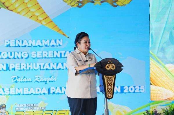 Penanaman Jagung Serentak, Titiek Soeharto Apresiasi Komitmen Polri Wujudkan Swasembada Pangan Penanaman Jagung Serentak, Titiek Soeharto Apresiasi Komitmen Polri Wujudkan Swasembada Pangan