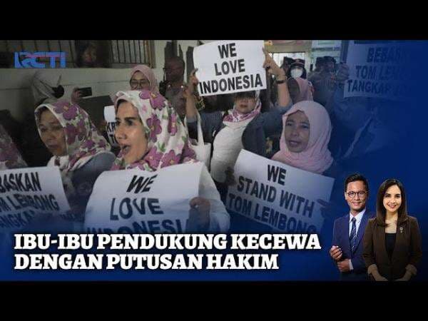 Praperadilan Tom Lembong Ditolak, Ibu-Ibu Pendukung Kecewa Praperadilan Tom Lembong Ditolak, Ibu-Ibu Pendukung Kecewa