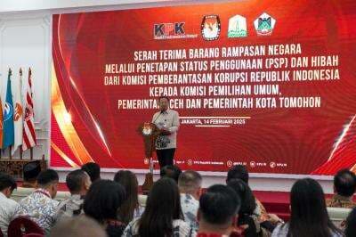 KPK Serahkan Barang Rampasan Negara Rp18,52 Millar ke KPU-Pemprov Aceh KPK Serahkan Barang Rampasan Negara Rp18,52 Millar ke KPU-Pemprov Aceh