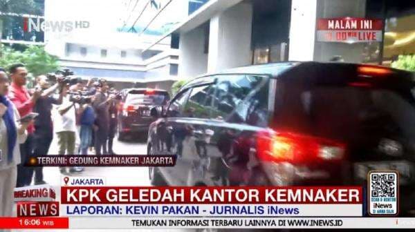 Penyidik KPK Tinggalkan Kantor Kemnaker, Bawa Satu Tas Penyidik KPK Tinggalkan Kantor Kemnaker, Bawa Satu Tas
