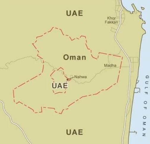 Unik, Perbatasan Berbentuk Donat antara UEA dan Oman Unik, Perbatasan Berbentuk Donat antara UEA dan Oman