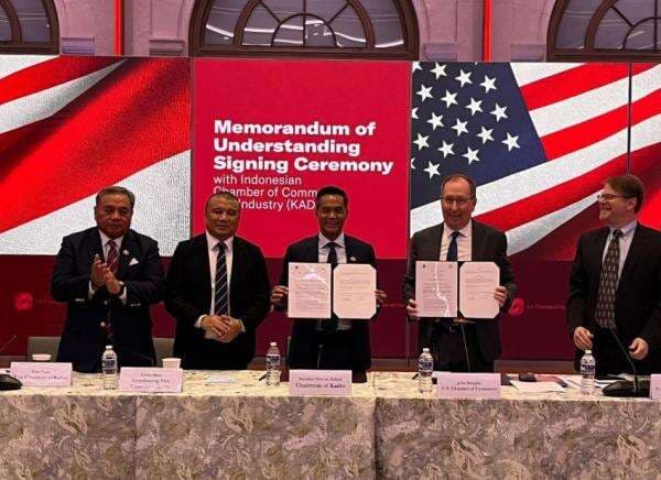 Perkuat Perdagangan, Kadin Teken MoU Baru dengan Kamar Dagang AS Perkuat Perdagangan, Kadin Teken MoU Baru dengan Kamar Dagang AS
