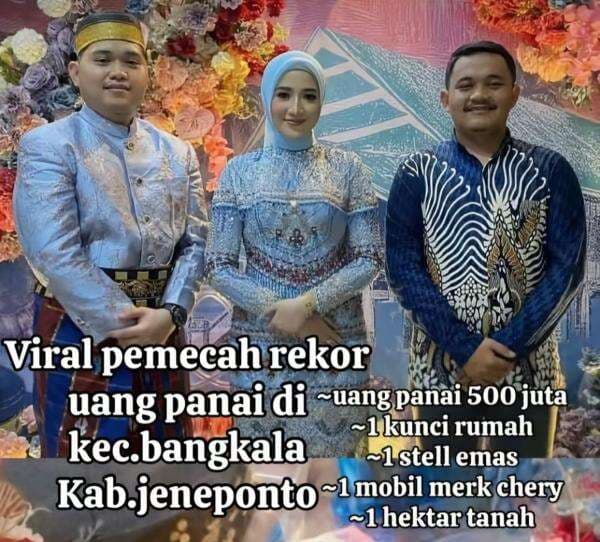 Potret Viral Lamaran Pemecah Rekor dengan Uang Panai Rp500 Juta hingga 1 Hektare Tanah Potret Viral Lamaran Pemecah Rekor dengan Uang Panai Rp500 Juta hingga 1 Hektare Tanah