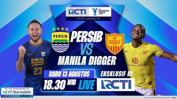 Jadwal Siaran Langsung Persib Bandung vs Manila Digger di Playoff AFC Champions League 2 2025-2026, Live di RCTI Jadwal Siaran Langsung Persib Bandung vs Manila Digger di Playoff AFC Champions League 2 2025-2026, Live di RCTI