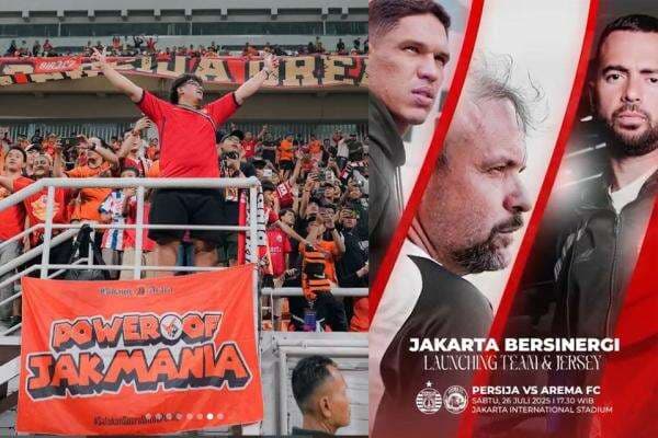 Persija Jakarta Ajak Jakmania Padati Peluncuran Tim dan Jersey Baru di JIS Persija Jakarta Ajak Jakmania Padati Peluncuran Tim dan Jersey Baru di JIS