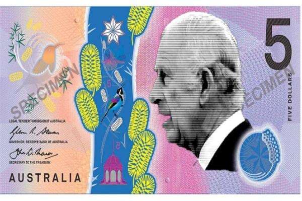 Pertama Kalinya, Australia Singkirkan Gambar Raja Charles dari Uang Kertas 5 Dolar Pertama Kalinya, Australia Singkirkan Gambar Raja Charles dari Uang Kertas 5 Dolar