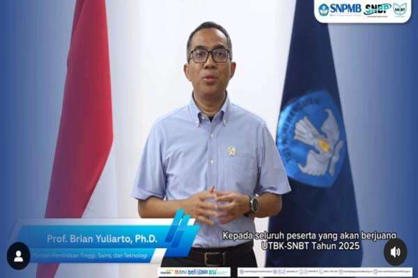 Pesan Mendikti untuk Peserta UTBK 2025: Tunjukkan yang Terbaik, Lawan Rasa Takut Pesan Mendikti untuk Peserta UTBK 2025: Tunjukkan yang Terbaik, Lawan Rasa Takut