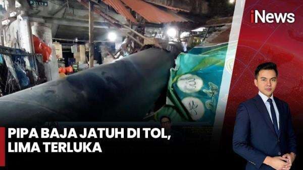 Tragis! Pipa Baja Jatuh dari Atas Tol, Kios Rata dengan Tanah Tragis! Pipa Baja Jatuh dari Atas Tol, Kios Rata dengan Tanah