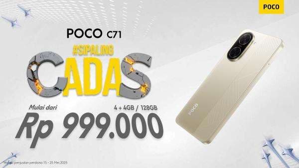 POCO C71 Diluncurkan dengan Harga Rp1 Jutaan, Intip Spesifikasinya POCO C71 Diluncurkan dengan Harga Rp1 Jutaan, Intip Spesifikasinya