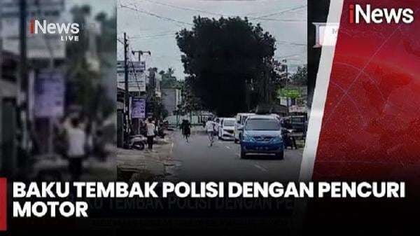 Mendebarkan! Detik-detik Polisi Baku Tembak dengan Komplotan Maling di Bandarlampung Mendebarkan! Detik-detik Polisi Baku Tembak dengan Komplotan Maling di Bandarlampung