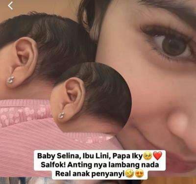 Potret Baby Selina dengan Tindik Bentuk Not Balok, Netizen: The Real Anak Mahalini-Rizky Febian Potret Baby Selina dengan Tindik Bentuk Not Balok, Netizen: The Real Anak Mahalini-Rizky Febian