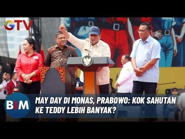 Momen Canda Presiden Prabowo di Tengah Aksi Hari Buruh Momen Canda Presiden Prabowo di Tengah Aksi Hari Buruh