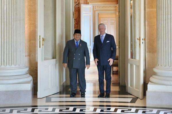 Momen Prabowo Bertemu Empat Mata dengan Raja Belgia Philippe di Istana Laeken Momen Prabowo Bertemu Empat Mata dengan Raja Belgia Philippe di Istana Laeken