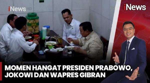Momen Prabowo, Jokowi, dan Gibran Makan Bakmi Bareng di Solo Momen Prabowo, Jokowi, dan Gibran Makan Bakmi Bareng di Solo