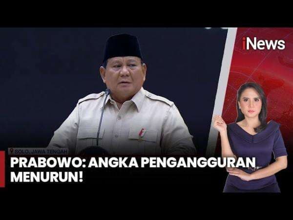 Prabowo Tegaskan Ekonomi RI Baik-Baik Saja: Angka Pengangguran Menurun! Prabowo Tegaskan Ekonomi RI Baik-Baik Saja: Angka Pengangguran Menurun!