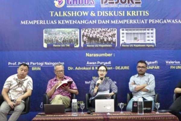 Praktisi Hukum Soroti Kewenangan Intelijen-Perampasan Aset di RUU Kejaksaan Praktisi Hukum Soroti Kewenangan Intelijen-Perampasan Aset di RUU Kejaksaan