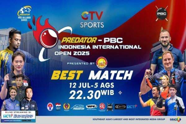 Predator PBC Indonesia International Open 2025: Turnamen Biliar Kelas Dunia Hadir di GTV Predator PBC Indonesia International Open 2025: Turnamen Biliar Kelas Dunia Hadir di GTV
