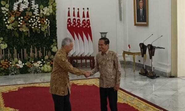 Presiden Jokowi Terima Kunjungan PM Singapura Lee Hsien Loong di Istana Bogor