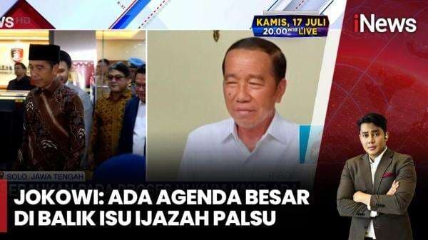 Jokowi Curiga Ada Agenda Besar di Balik Isu Ijazah Palsu Jokowi Curiga Ada Agenda Besar di Balik Isu Ijazah Palsu