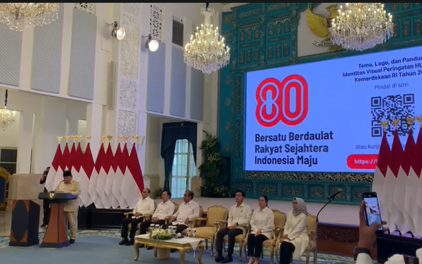 Logo HUT Ke-80 RI, Prabowo: Angka 80 Warna Merah Putih dengan Garis Infinity Logo HUT Ke-80 RI, Prabowo: Angka 80 Warna Merah Putih dengan Garis Infinity