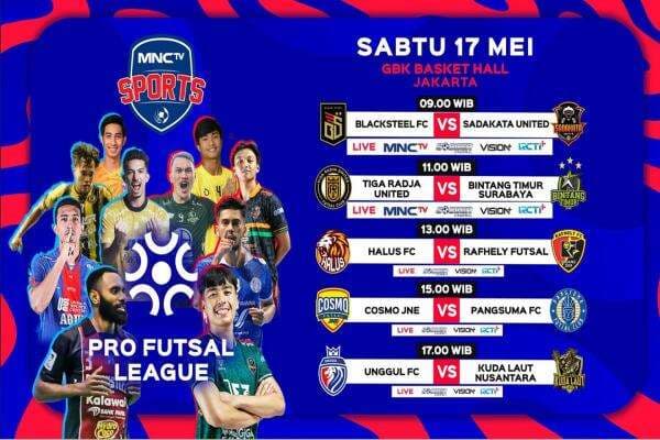Pro Futsal League 2025 Live di MNCTV: Blacksteel FC Papua dan Bintang Timur Surabaya Tampil Pro Futsal League 2025 Live di MNCTV: Blacksteel FC Papua dan Bintang Timur Surabaya Tampil