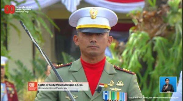 Profil Kapten Inf Xandy Dharwika Hutagaol, Komandan Kompi Paskibraka Upacara Penurunan Sang Merah Putih di Istana Profil Kapten Inf Xandy Dharwika Hutagaol, Komandan Kompi Paskibraka Upacara Penurunan Sang Merah Putih di Istana