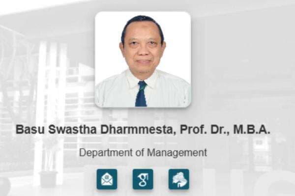 Profil Prof Basu Swastha Dharmmesta Mertua Arya Daru Pangayunan: Sosok Guru Besar Inspiratif dari UGM Profil Prof Basu Swastha Dharmmesta Mertua Arya Daru Pangayunan: Sosok Guru Besar Inspiratif dari UGM