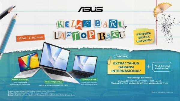Promo Laptop ASUS, Dapatkan Tambahan 1 Tahun Garansi Internasional untuk Vivobook Promo Laptop ASUS, Dapatkan Tambahan 1 Tahun Garansi Internasional untuk Vivobook