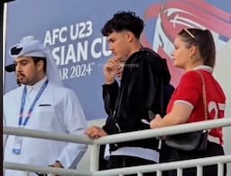 Rafael Struick Jadi Sorotan Gara-Gara Terciduk Bawa sang Kekasih saat Saksikan Laga Timnas Indonesia U-23 vs Timnas Uzbekistan U-23