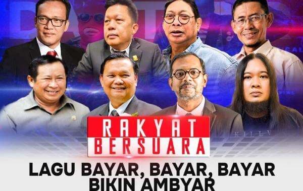 Saksikan Rakyat Bersuara Malam Ini: Lagu Bayar, Bayar, Bayar Bikin Ambyar Saksikan Rakyat Bersuara Malam Ini: Lagu Bayar, Bayar, Bayar Bikin Ambyar