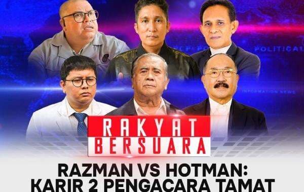 Malam Ini di Rakyat Bersuara: Razman vs Hotman, Karier 2 Pengacara Tamat Malam Ini di Rakyat Bersuara: Razman vs Hotman, Karier 2 Pengacara Tamat