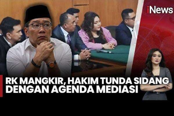 Ridwan Kamil Mangkir dari Persidangan, Begini Ekspresi Kekecewaan Lisa Mariana Ridwan Kamil Mangkir dari Persidangan, Begini Ekspresi Kekecewaan Lisa Mariana