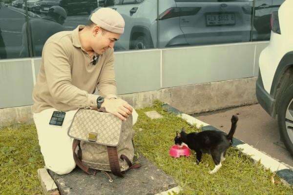 Robby Purba Lakukan Street Feeding sebagai Bentuk Kasih Sayang untuk Kucing Jalanan Robby Purba Lakukan Street Feeding sebagai Bentuk Kasih Sayang untuk Kucing Jalanan