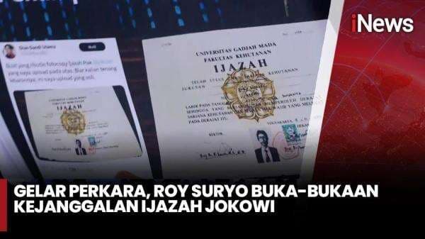 Roy Suryo Yakin Ijazah Jokowi 99,9 Palsu! Roy Suryo Yakin Ijazah Jokowi 99,9 Palsu!