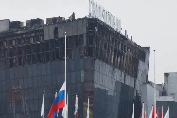 Rusia Marah dan Sedih setelah Teroris Bantai 137 Orang di Gedung Konser Moskow