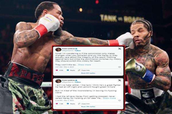 Ryan Garcia Kecam Gervonta Davis No-Knockdown: Ganti Kemenangan untuk Roach Ryan Garcia Kecam Gervonta Davis No-Knockdown: Ganti Kemenangan untuk Roach