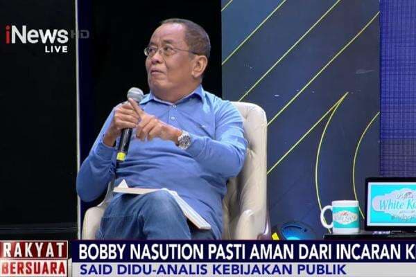 Said Didu soal Topan Ginting Ditangkap KPK: Bobby Pasti Aman, Dekat dengan Kekuasaan Said Didu soal Topan Ginting Ditangkap KPK: Bobby Pasti Aman, Dekat dengan Kekuasaan