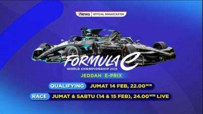 Jadwal Formula E 2024-2025 Pekan Ini: 22 Pembalap Bersaing di Jeddah E-Prix, Live di iNews Jadwal Formula E 2024-2025 Pekan Ini: 22 Pembalap Bersaing di Jeddah E-Prix, Live di iNews