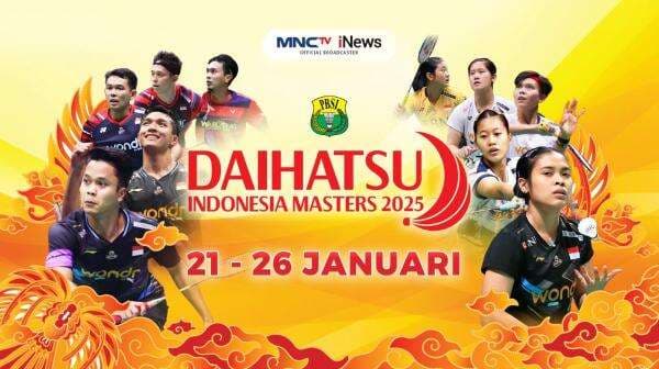 Daftar Wakil Tanah Air yang Siap Beraksi di Indonesia Masters 2025, Live MNCTV dan iNews Daftar Wakil Tanah Air yang Siap Beraksi di Indonesia Masters 2025, Live MNCTV dan iNews