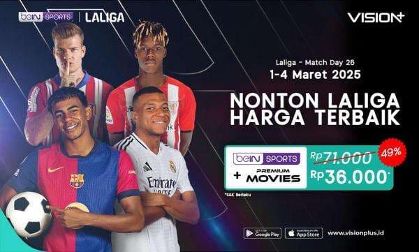 Jadwal dan Link Live Streaming Pekan 26 Liga Spanyol 2024-2025 di Vision+: Ada Real Betis vs Real Madrid hingga Barcelona vs Real Sociedad Jadwal dan Link Live Streaming Pekan 26 Liga Spanyol 2024-2025 di Vision+: Ada Real Betis vs Real Madrid hingga Barcelona vs Real Sociedad