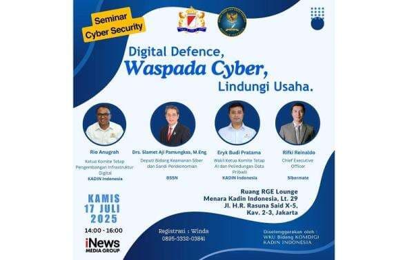 KADIN Komdigi akan Gelar Seminar Digital Defence, Bahas Ancaman Siber dan Peran AI KADIN Komdigi akan Gelar Seminar Digital Defence, Bahas Ancaman Siber dan Peran AI