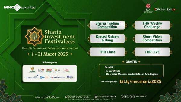 Ikuti MNC Sharia Investment Festival 2025! Banyak Kegiatan Seru Berhadiah hingga Belasan Juta Rupiah Ikuti MNC Sharia Investment Festival 2025! Banyak Kegiatan Seru Berhadiah hingga Belasan Juta Rupiah