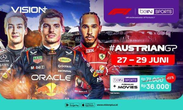 Jadwal dan Link Live Streaming F1 GP Austria 2025 di Vision+, Klik di Sini! Jadwal dan Link Live Streaming F1 GP Austria 2025 di Vision+, Klik di Sini!